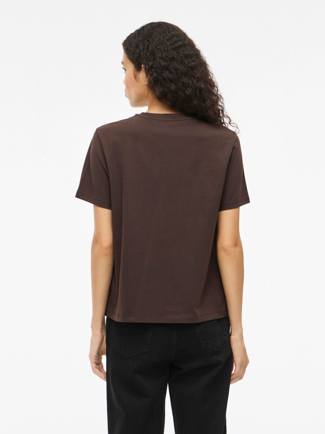 VINORA T-shirt - Coffee Bean - VERO MODA & VILA Bergvik